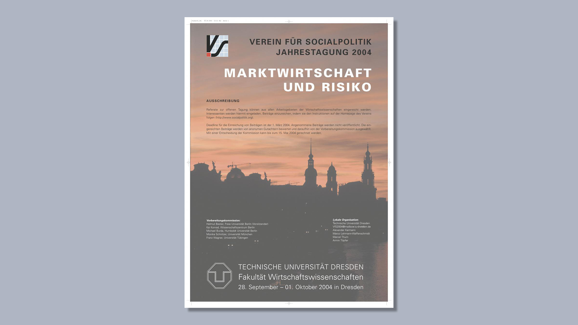 Plakat Jahrestagung 2004