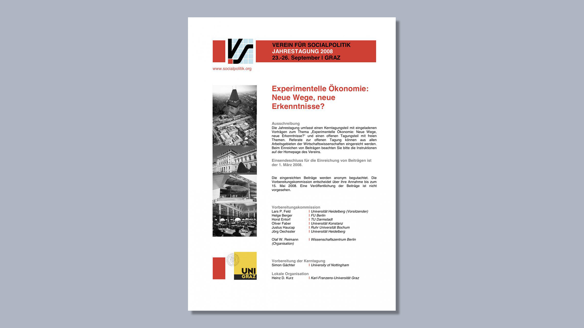 Plakat Jahrestagung 2008