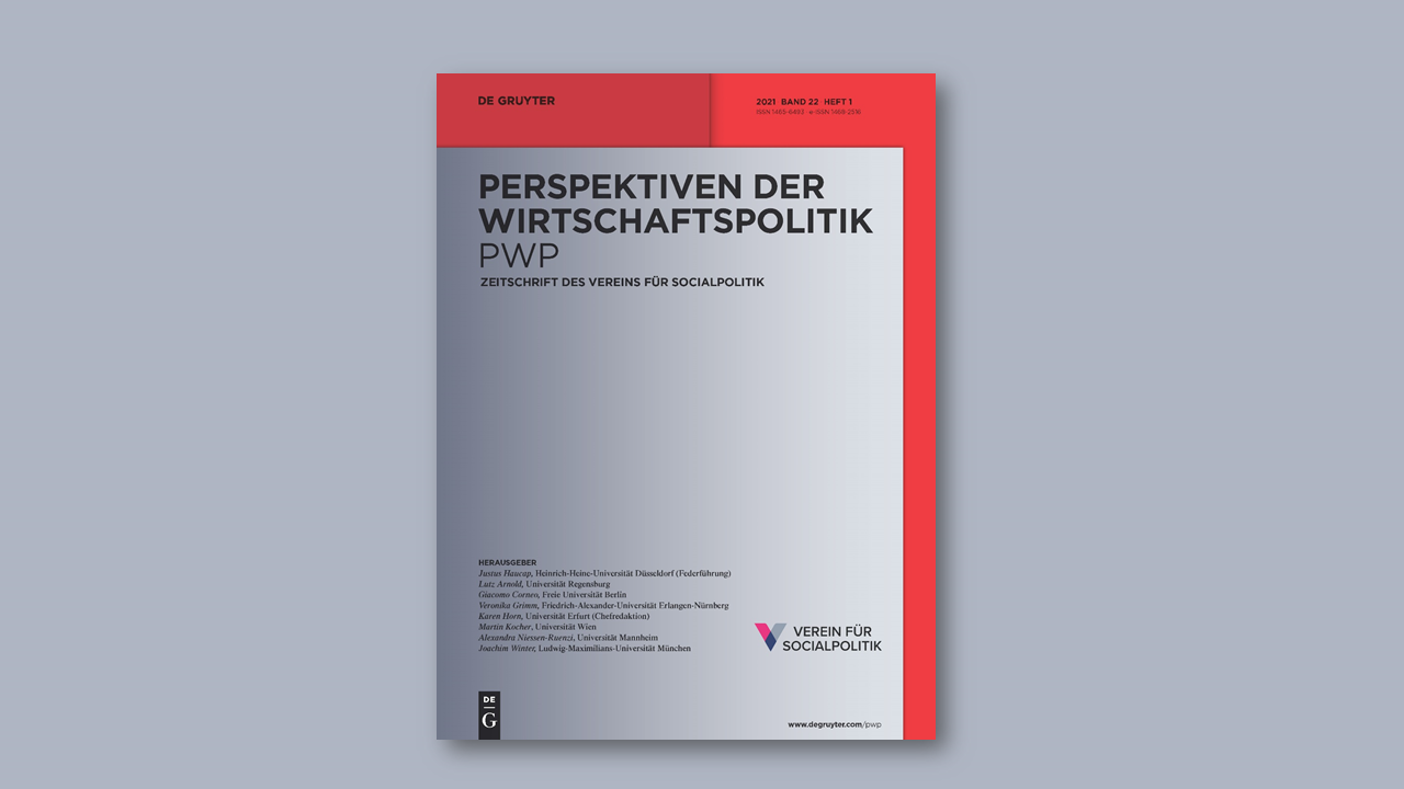 Perspektiven der Wirtschaftspolitik Cover