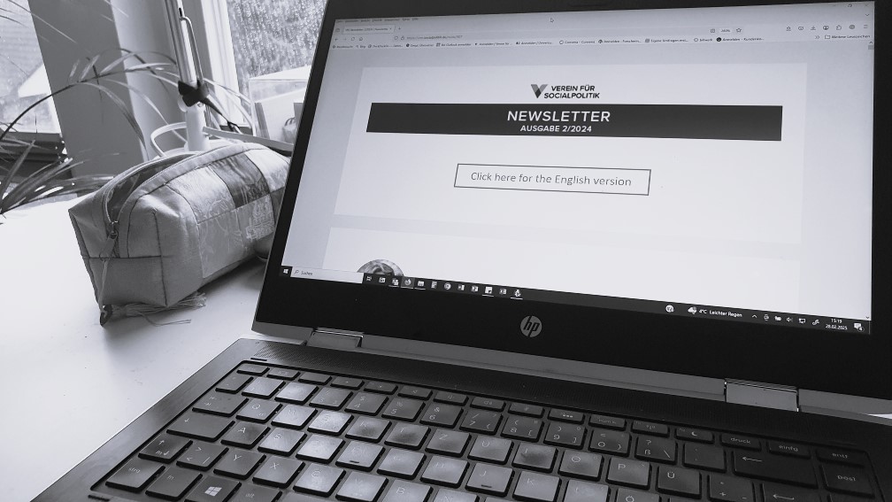 Newsletter auf Laptop