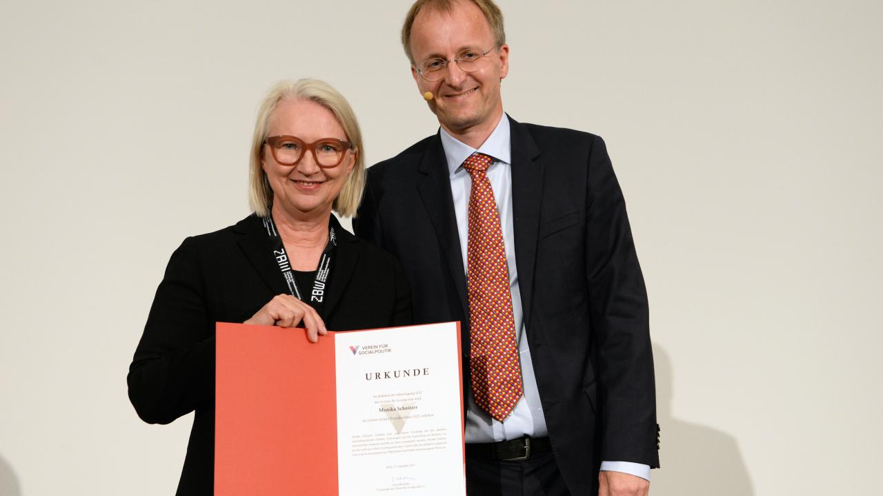 GustavStolperPreis 2022 Verein für Socialpolitik e.V
